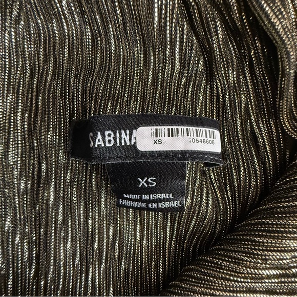 Sabina Musayev - Helena Metallic Tiered Maxi Dress in Gold size xsmall - Picture 8 of 11